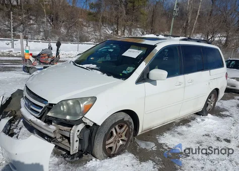2005 Honda Odyssey Ex-L z USA, uszkodzony, nr VIN 5FNRL386X5B000718